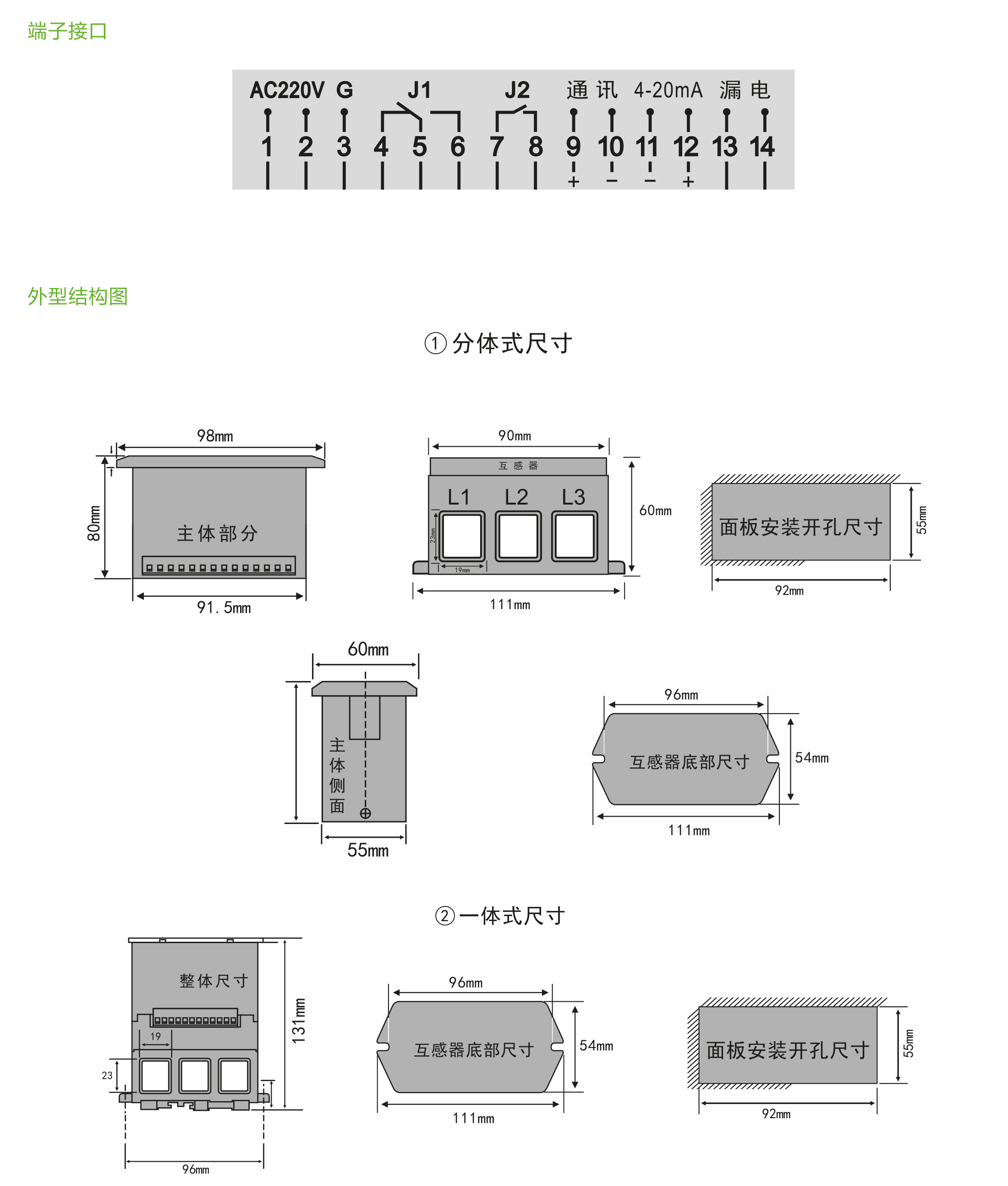 NX-M602型電動機保護監控裝置